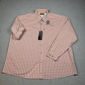ORVIS Fishing Shirt XXL Outdoor Performance UPF 30 Plaid NWT Stretch